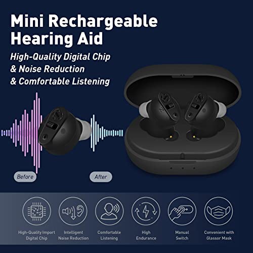 KOIKEY Digital Hearing Aid & Sound Amplifiers for Seniors，Mini Rechargeable ...