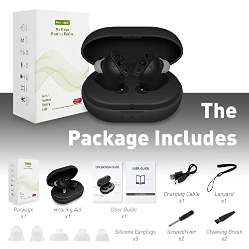 KOIKEY Digital Hearing Aid & Sound Amplifiers for Seniors，Mini Rechargeable ...