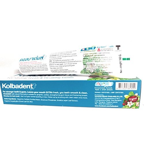 Kolbadent Herbal Toothpaste for bad breath and healthy gum 160g (160 g)