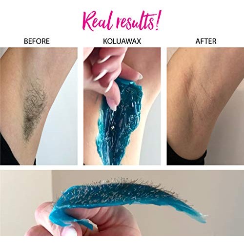 Waxing Kit Wax Warmer Hair Removal with Hard Wax Beans. KoluaWax Multiple For...