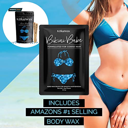 Waxing Kit Wax Warmer Hair Removal with Hard Wax Beans. KoluaWax Multiple For...