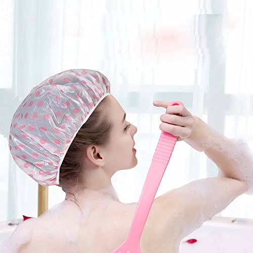 Shower Caps, Waterproof EVA Plastic Shower Cap,3 Pcs Waterproof Bath Caps，El...