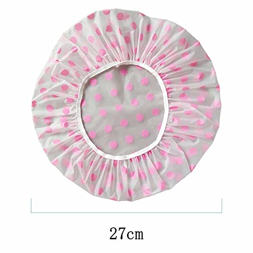 Shower Caps, Waterproof EVA Plastic Shower Cap,3 Pcs Waterproof Bath Caps，El...