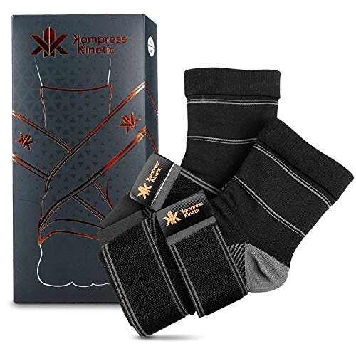 KOMPRESS KINETIC Compression Socks - Circulation Socks for Foot & Heel Pain R...