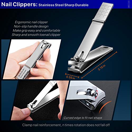 Toenail Clippers for Thick Nails, Toe Nail Clippers Adult Thick Nails Long Ha...