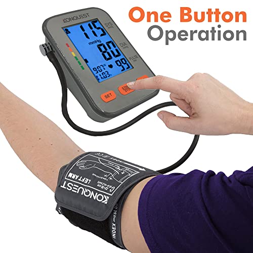 Konquest KBP-2704A Automatic Upper Arm Blood Pressure Monitor - Adjustable Cu...