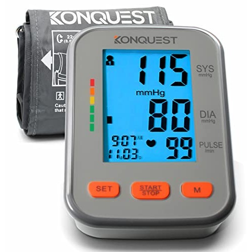 Konquest KBP-2704A Automatic Upper Arm Blood Pressure Monitor - Adjustable Cu...