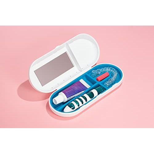 SmileKontainer Slimline Retainer Case: Compact Dental Travel Case for Aligner...