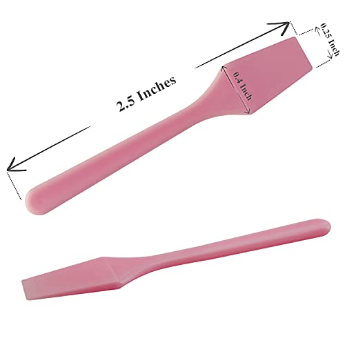 Kopperko 100 Pack 2.5 Inch Cosmetic Spatulas - Small Plastic Spatula for Cosm...