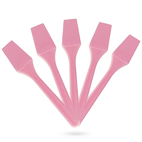Kopperko 100 Pack 2.5 Inch Cosmetic Spatulas - Small Plastic Spatula for Cosm...