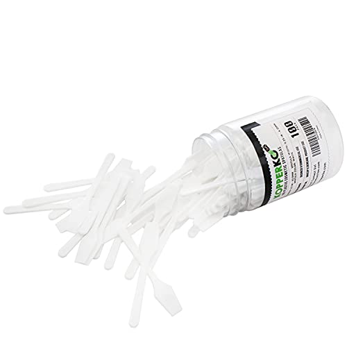 Kopperko 500 Pack 2.5 Inch Cosmetic Spatulas - Small Plastic Spatula for Cosm...