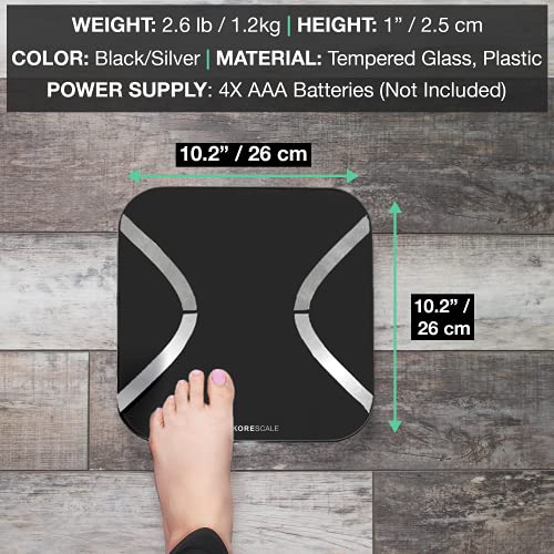 KoreHealth KoreScale - Scale for Body Weight and Fat | Smart Scale Weight wit...