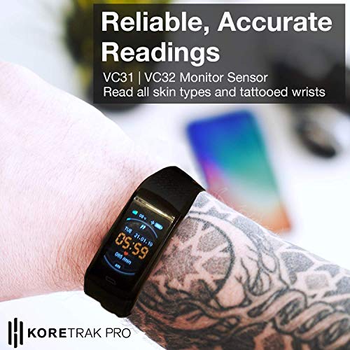 KoreHealth KoreTrak Pro Fitness Tracker - Activity & Fitness Trackers l Heart...