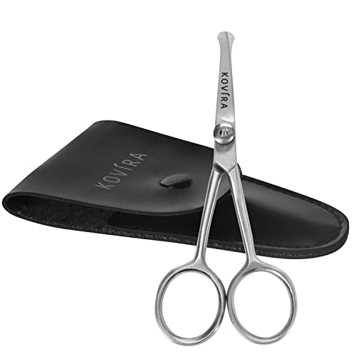 Kovira Precision Nose Hair Scissors with Adjustable Tension Screw - 10.16cm/4...