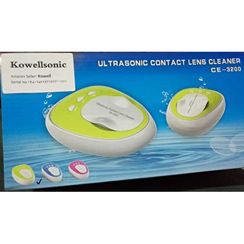 Kowellsonic CE-3200 Mini Ultrasonic Contact Lens Cleaner Kit Daily Care Fast ...