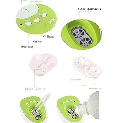 Kowellsonic CE-3200 Mini Ultrasonic Contact Lens Cleaner Kit Daily Care Fast ...