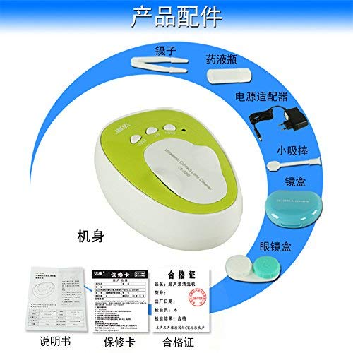Kowellsonic CE-3200 Mini Ultrasonic Contact Lens Cleaner Kit Daily Care Fast ...