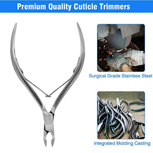 Cuticle Trimmer Cuticle Nippers,Professional Stainless Steel Cuticle Cutter C...
