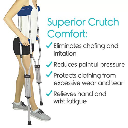 KpaopaoK Crutch Pads, Advanced Crutches Accessories, Soft Foam Underarm Non-S...