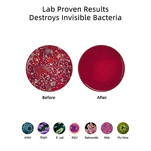 UV Light Sanitizer Wand, Portable UVC Light Disinfector UV Wand for Smartphon...