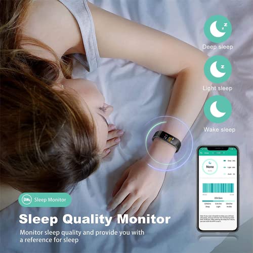 Fitness Tracker - Activity Tracker Watch with Heart Rate Blood Pressure Sleep...