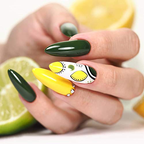 KRISNICE Holiday Gel Nail Polish Set 6 Colors Teal Blue Olive Turquoise Summe...