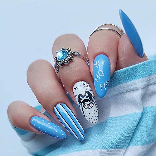 KRISNICE Holiday Gel Nail Polish Set 6 Colors Teal Blue Olive Turquoise Summe...