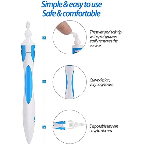 KRONA Ear Wax Remover Tool - Spiral Ear Wax Removal Kit - The Safe, Effective...