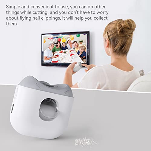 KRX Electric Nail Clipper, Fingernail Cutter and File 2 in 1 Design, Nail Scr...