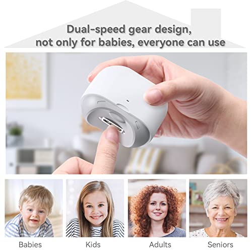 KRX Electric Nail Clipper, Fingernail Cutter and File 2 in 1 Design, Nail Scr...