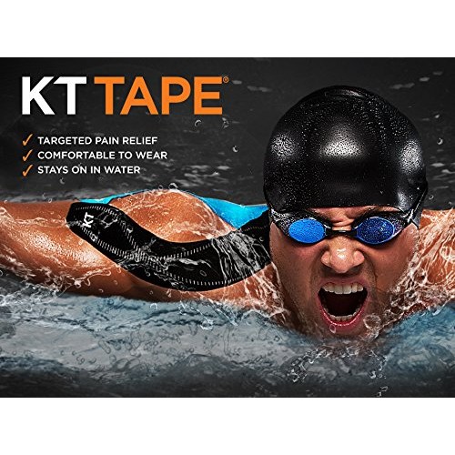 KT TAPE PRO Synthetic Elastic Kinesiology Therapeutic Tape, 125 Foot Jumbo Un...