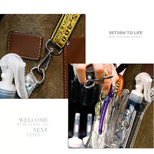 KTDZ Hairdressing Bag Transparent PVC Messenger Shoulder Bag Hair Stylist Cre...