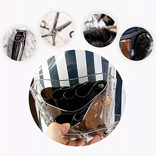 KTDZ Hairdressing Bag Transparent PVC Messenger Shoulder Bag Hair Stylist Cre...