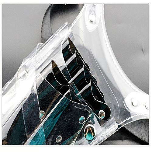 KTDZ Hairdressing Bag Transparent PVC Messenger Shoulder Bag Hair Stylist Cre...