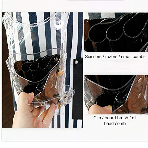 KTDZ Hairdressing Bag Transparent PVC Messenger Shoulder Bag Hair Stylist Cre...