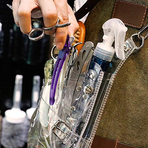 KTDZ Hairdressing Bag Transparent PVC Messenger Shoulder Bag Hair Stylist Cre...