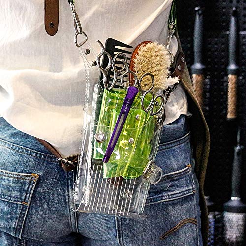 KTDZ Hairdressing Bag Transparent PVC Messenger Shoulder Bag Hair Stylist Cre...