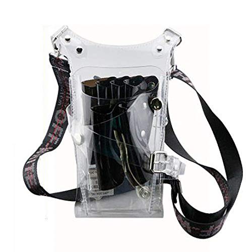 KTDZ Hairdressing Bag Transparent PVC Messenger Shoulder Bag Hair Stylist Cre...