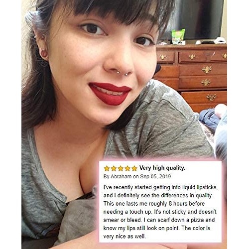 DINNER AT 8, by Kuckian - Sexy Red Lipstick - LONG LASTING - Liquid Velvet Su...