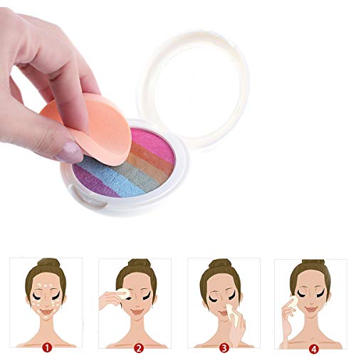 25 Pcs Women's Round Soft Makeup Beauty Eye Face Foundation Blender Facial Sm...