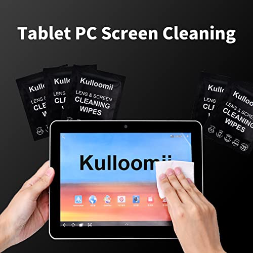 Lens Cleaning Wipes,Eyeglasses Cleaner Wipes,kulloomii 220PZ 6”x5” Pre-Moiste...