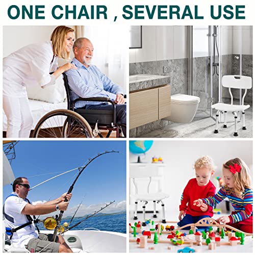 Kuloki Tool-Free Shower Chair for The Disabled and Elderly,SPA and Bathtub Se...