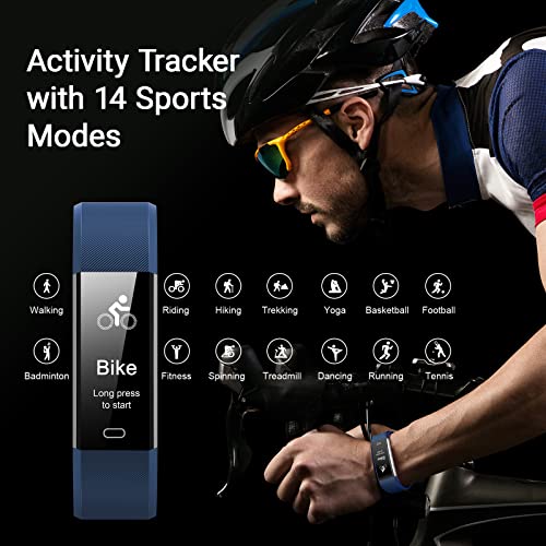 Kummel Fitness Tracker with Heart Rate Monitor, Waterproof Activity Tracker w...