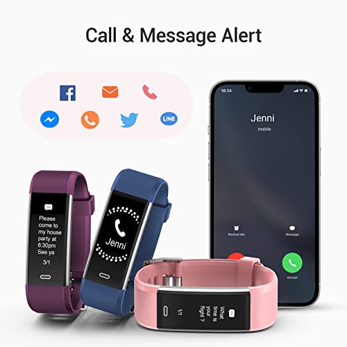 Kummel Fitness Tracker with Heart Rate Monitor, Waterproof Activity Tracker w...