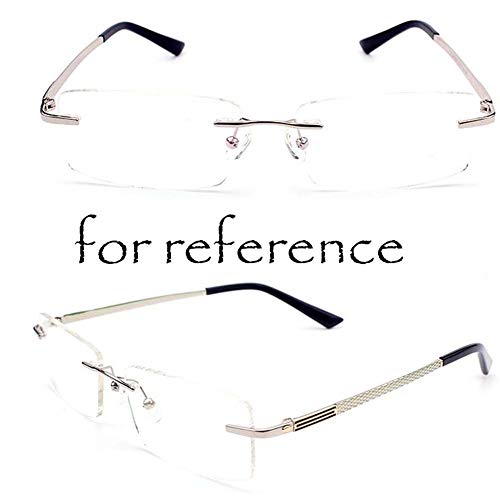 1 Pair Men Women Silver Rimless Eyeglass Temple Arm Glasses Frame Repair Eyew...