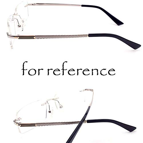 1 Pair Men Women Silver Rimless Eyeglass Temple Arm Glasses Frame Repair Eyew...