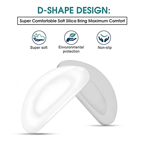 12 Pairs Eyeglass Nose Pads, Transparent Anti-Slip Nosepads, Stick on Anti-Sl...