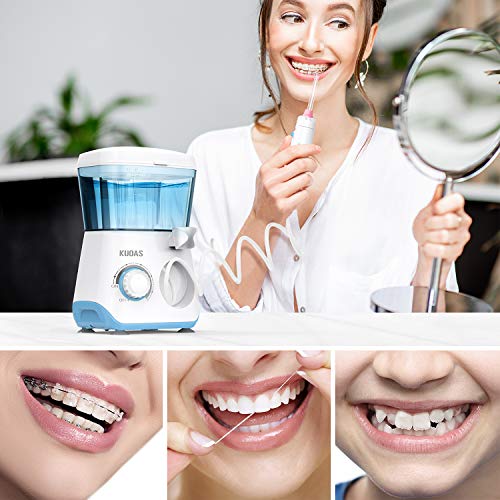 Water Dental Flosser, KUOAS Water Dental Flossers for Teeth with 600ml Capaci...