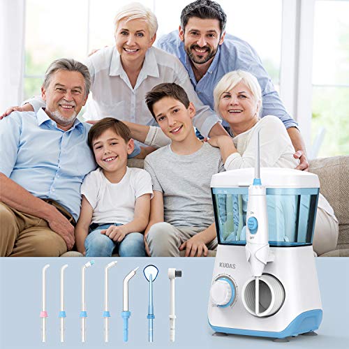 Water Dental Flosser, KUOAS Water Dental Flossers for Teeth with 600ml Capaci...