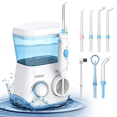 Water Dental Flosser, KUOAS Water Dental Flossers for Teeth with 600ml Capaci...
